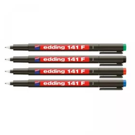 Alkoholos marker 0,6mm, 141F OHP Edding fekete