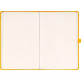   Klasszikus notesz Vivella borítással Yellow, pontozott, 13x21cm, Presco