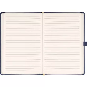   Klasszikus notesz Balacron borítással dark blue, vonalas, 15x21cm, Presco