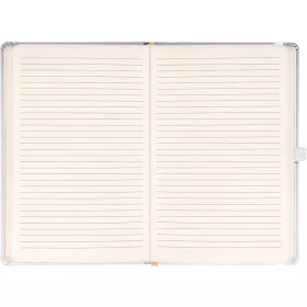   Klasszikus notesz Balacron borítással silver, vonalas, 15x21cm, Presco