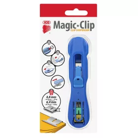 Iratcsíptető fűzőgép + kapocs Ico Magic clipper