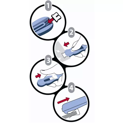 Iratcsíptető fűzőgép + kapocs Ico Magic clipper