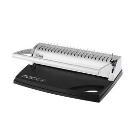   Spirálozógép, műanyag spirálkötéshez, 120lap, lyukasztás 8lap, Sax 888