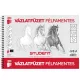 Vázlatfüzet B5 120g. félfamentes Student