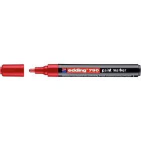 Lakkmarker 2-3mm, kerek Edding 790 piros