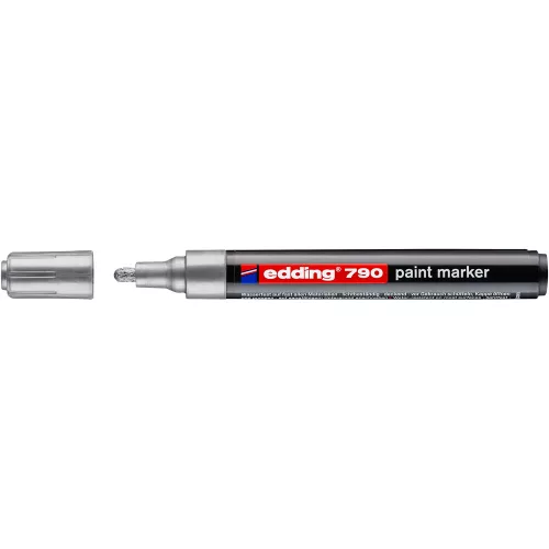 Lakkmarker 2-3mm, kerek Edding 790 ezüst