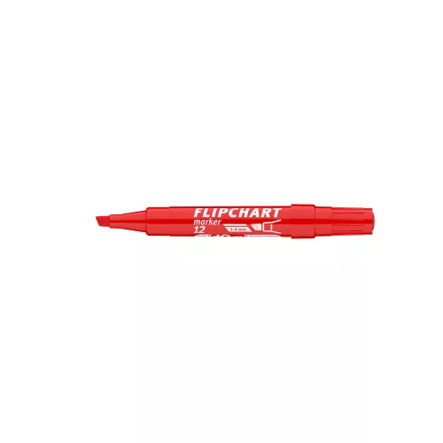 Flipchart marker vízbázisú 1-4mm, vágott Artip 12 piros