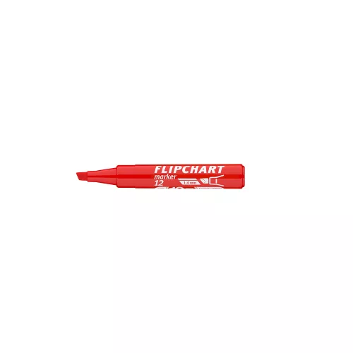 Flipchart marker vízbázisú 1-4mm, vágott Artip 12 piros