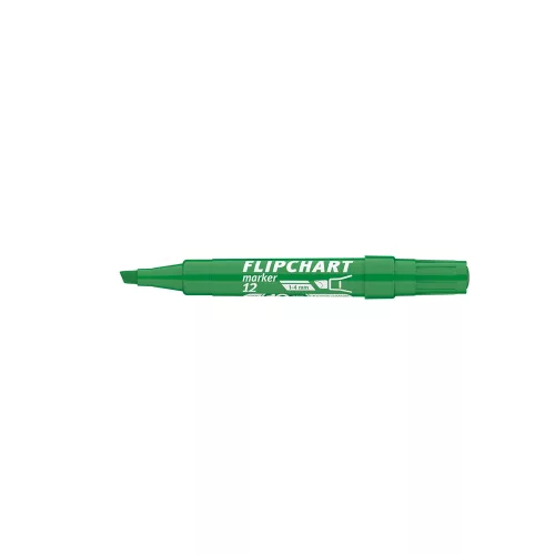 Flipchart marker vízbázisú 1-4mm, vágott Artip 12 zöld