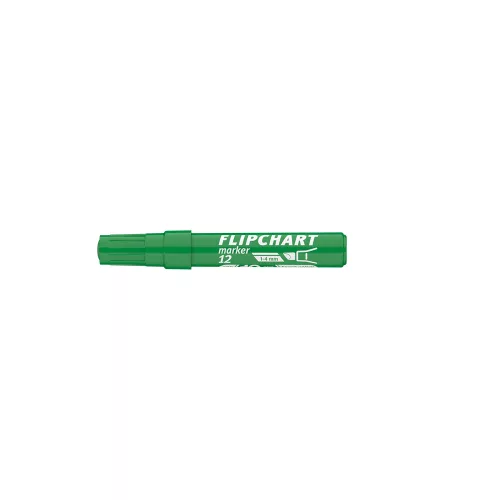 Flipchart marker vízbázisú 1-4mm, vágott Artip 12 zöld