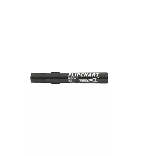 Flipchart marker vízbázisú 1-4mm, vágott Artip 12 fekete