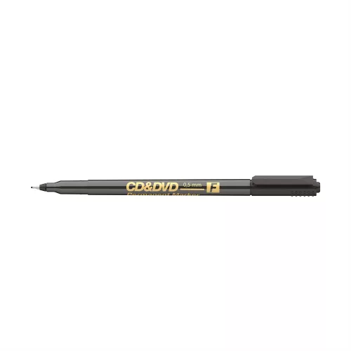 Alkoholos marker 0,5mm, CD/DVD F Ico, fekete