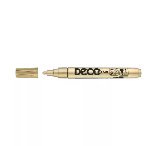 Lakkmarker, decomarker 2-4mm, kerek Ico arany
