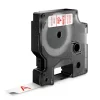 Feliratozógép szalag Dymo Letratag Dymo D1 S0720550/45015 12mmx7m, ORIGINAL, piros/fehér