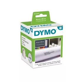   Etikett Dymo LW nyomtatóhoz 36x89mm, 260 db etikett/doboz, Original, fehér