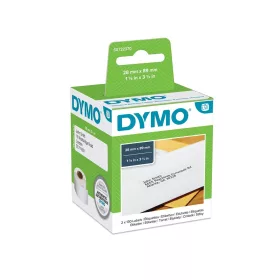   Etikett Dymo LW nyomtatóhoz 28x89mm, 130 db etikett/doboz, Original, fehér
