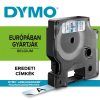 Feliratozógép szalag Dymo D1 S0720500/45010 12mmx7m, ORIGINAL, fekete/víztiszta