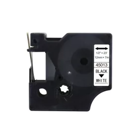   Feliratozógép szalag kompatibilis Dymo D1 S0720530/45013 12mmx7m ECO fekete/fehér
