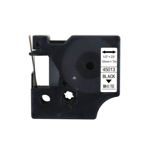 Feliratozógép szalag kompatibilis Dymo D1 S0720530/45013 12mmx7m ECO fekete/fehér