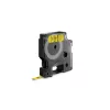 Feliratozógép szalag Dymo D1 S0720790/43618 6mmx7m, ORIGINAL, fekete/sárga