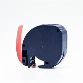   Feliratozógép szalag kompatibilis Dymo Letratag S0721630/59424 12mmx4m ECO piros