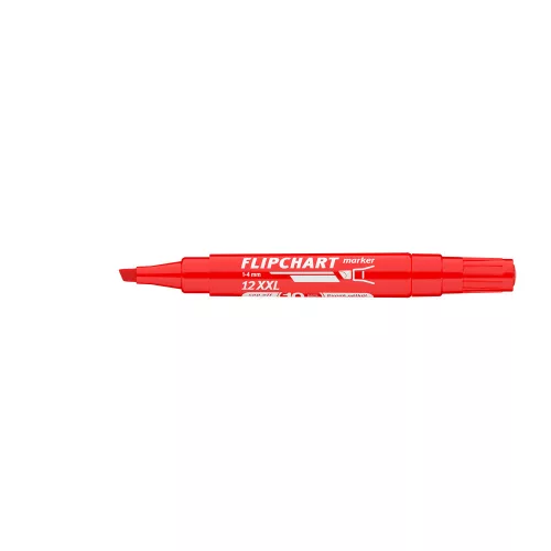 Flipchart marker vízbázisú 1-4mm, vágott Artip 12XXL piros