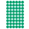 Etikett címke, o12mm, jelölésre, 54 címke/ív, 5 ív/doboz, Avery zöld