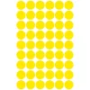 Etikett címke, o12mm, jelölésre, 54 címke/ív, 5 ív/doboz, Avery sárga