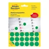 Etikett címke, o18mm, jelölésre, 24 címke/ív, 44 ív/doboz, Avery zöld