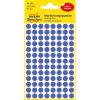 Etikett címke, O8mm, visszaszedhető, 104 címke/ív, 4 ív/doboz, Avery indigó kék