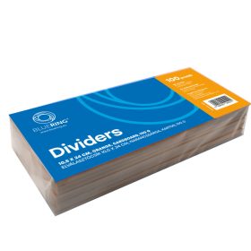   Elválasztócsík, karton 190g. 10,5x24cm, 100 db/csomag, Bluering® narancs