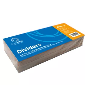   Elválasztócsík, karton 190g. 10,5x24cm, 100 db/csomag, Bluering® narancs