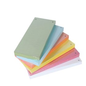   Elválasztócsík, karton 190g. 10,5x24cm, 100 db/csomag, Bluering® fehér