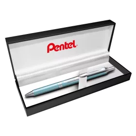   Rollertoll 0,35mm, fém aquamarine test, Pentel Energel BL407LS-A, írásszín kék