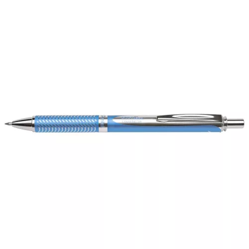 Rollertoll 0,35mm, fém skyblue test, Pentel Energel BL407S-A, írásszín kék