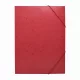Gumis mappa A4, festett prespán mintás karton Bluering® piros