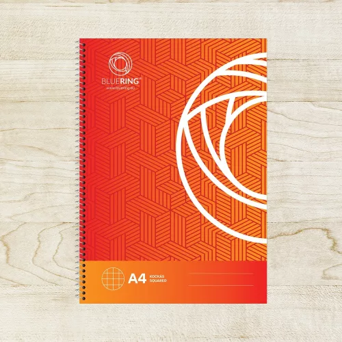Spirálfüzet A4, 70lap Bluering® kockás