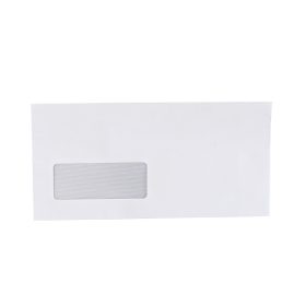   Boríték LA4 enyvezett bélésnyomott bal ablakos 35x90mm A20B20 Bluering® fehér