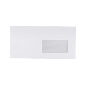   Boríték LA4 enyvezett bélésnyomott jobb ablakos 45x90mm 110 × 220mm J20A15 Bluering® fehér