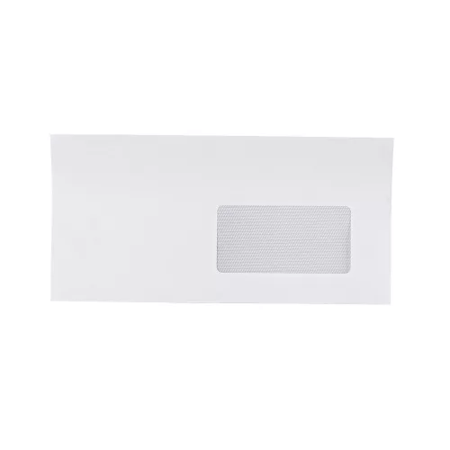 Boríték LA4 enyvezett bélésnyomott jobb ablakos 45x90mm 110 × 220mm J20A15 Bluering® fehér