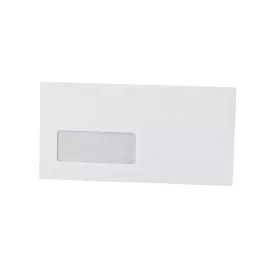   Boríték LA4 szilikonos bélésnyomott bal ablakos 35x90mm 110x220mm B20A20 Bluering® fehér