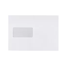   Boríték LC/5 enyvezett bélésnyomott bal ablakos 45x90mm 162x229mm B20A60 Bluering® fehér