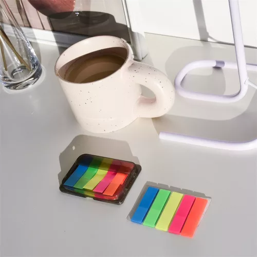 Jelölőcímke 12x50mm, 5x25lap, műanyag adagolóban Bluering®