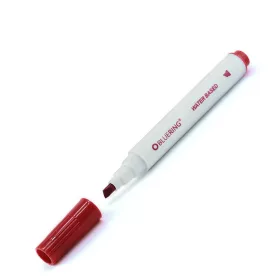   Flipchart marker rostirón vizes vágott végű 1-4mm, Bluering® piros