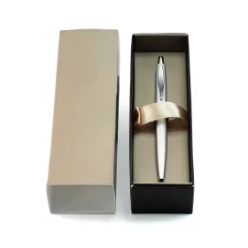   Golyóstoll 0,8mm, fém, rozsdamentes acél test, díszdobozban Bluering® Metal, írásszín kék