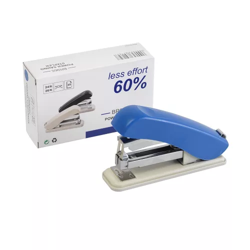 Tűzőgép 25lap 24/6 26/6 könnyített tűzés Bluering® BR965 kék