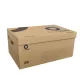 Archiváló konténer karton doboz fedeles 54x36x25cm, felfelé nyíló tetővel Bluering® barna