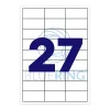 Etikett címke, 70x32mm, 100 lap, 27 címke/lap Bluering®
