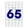 Etikett címke, 38,1x21,2mm, 100 lap, 65 címke/lap Bluering®