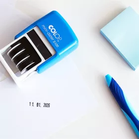   Dátumbélyegző S 120 Mini Dátum, fordított dátum számmal Colop